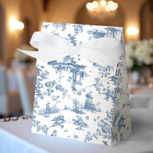 Vintage englisches Blumengemuster Toile de Jouy-Bl Geschenkschachtel