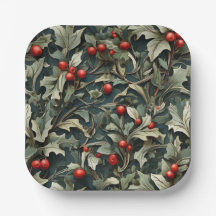 Vintage English Holly berry botanical