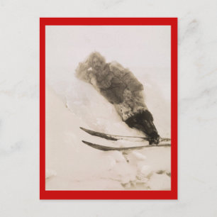 Vintage Entdecker, Roald Amundson in Polar Postkarte
