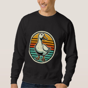 Vintage Ente-Retro-Entenfarm Tierherde Lover Fun Sweatshirt