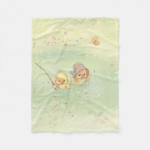 Vintage-Enten-Babodecke Fleecedecke