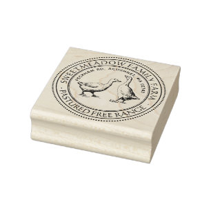 Vintage Enteneier-Karton-Briefmarke Gummistempel