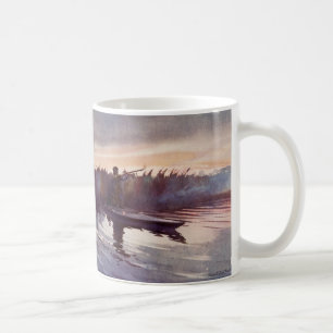 Vintage-Entenjagd-See-Sportler-Waffe-Kaffeetasse Tasse