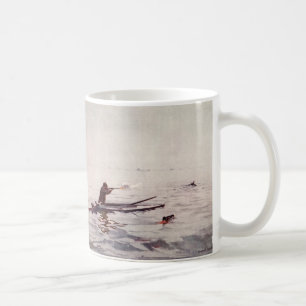 Vintage-Entenjäger-Seekajak-Sportler-Kaffeetasse Tasse