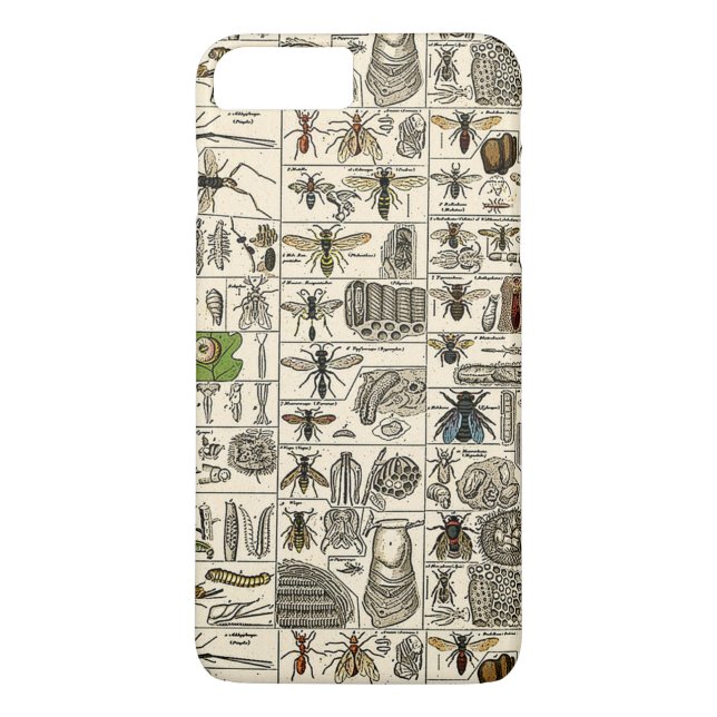 Vintage Entomologie Case-Mate iPhone Hülle (Rückseite)