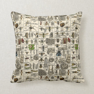 Vintage Entomologie Kissen