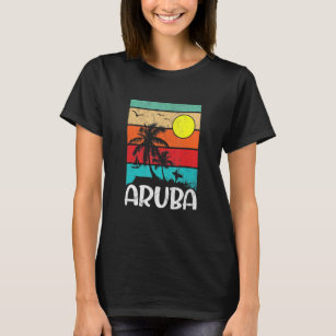 Vintage Entspannung tropischer Aruba gestörter San T-Shirt