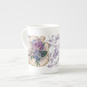 Vintage Entwurfs-Tee-Tasse Prozellantasse