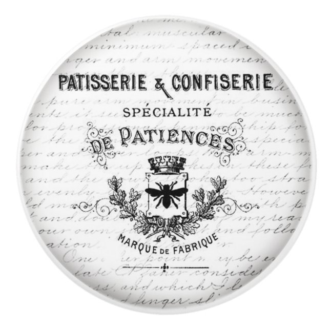 Vintage Entwurfs-Tür-oder Fach-Griffe Keramikknauf (Vorderseite)