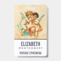 Vintage Ephemera Angel Cherubs Illustration