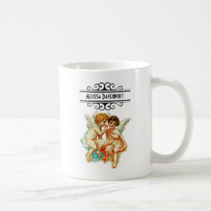 Vintage Ephemera Angel Cherubs Illustration Kaffeetasse