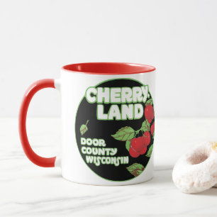 Vintage Ephemera, Cherryland Door County Wisconsin Tasse