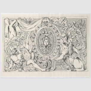 Vintage Ephemera Decoupage Antique Illustration Seidenpapier