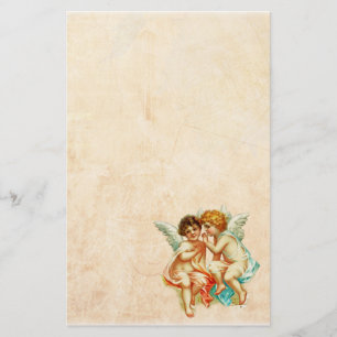 Vintage-Ephemera-Engel-Cherubs-Illustration Briefpapier