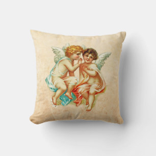 Vintage-Ephemera-Engel-Cherubs-Illustration Kissen