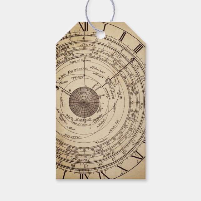 Vintage Ephemera Journaling Tag Geschenkanhänger (Vorderseite)