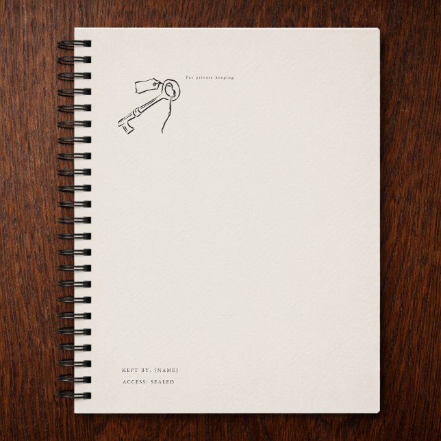 Vintage Epistolary Aesthetic Sealed Key Planer (Von Creator hochgeladen)