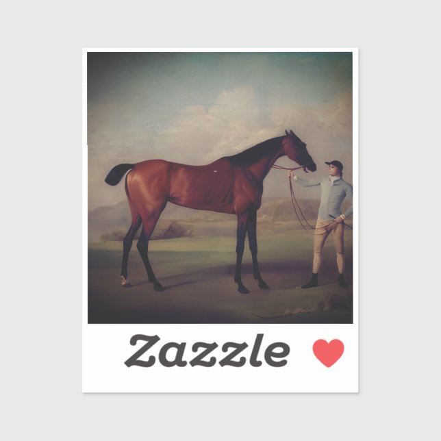Vintage Equestrian Stickers Aufkleber (Blatt)