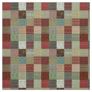 Vintage Erbpatchwork-Gewebe Stoff