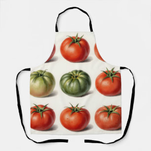 Vintage-Erbstück-Tomaten-Sorte Botanisches Gitter Schürze