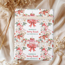 Vintage Erdbeere Berry Sweet 2. Geburtstag