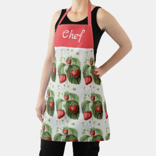 Vintage Erdbeere Personalisierte Frucht Schürze