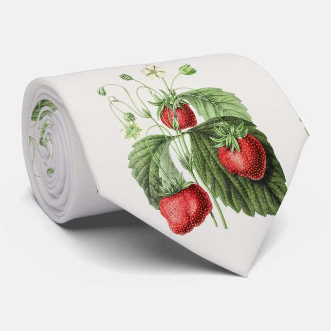 Vintage Erdbeerhalsbinde Krawatte (Gerollt)