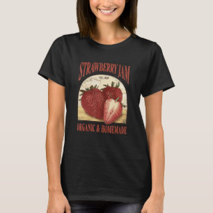 Vintage-Erdbeerkonfitüre Bio- & hausgemachtes Schi T-Shirt