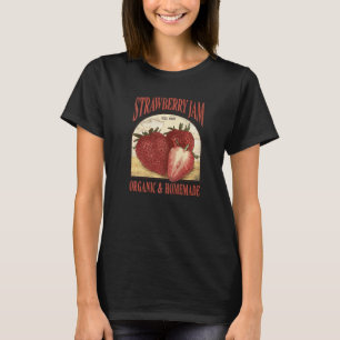 Vintage-Erdbeerkonfitüre-Organisch- und hausgemach T-Shirt
