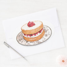 Vintage Erdbeerkuchen