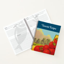 Vintage Erdbeerzeremonie auf dem Monte San Giorgio Notizbuch