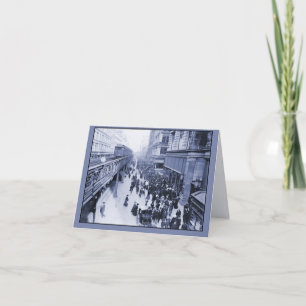 Vintage erhöhte Eisenbahn New York City Karte