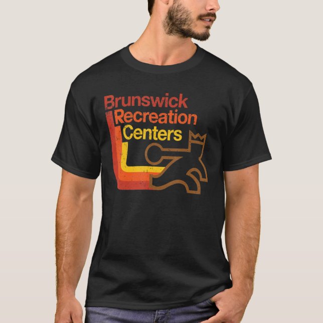 Vintage Erholungszentren in Brunswick T-Shirt (Vorderseite)