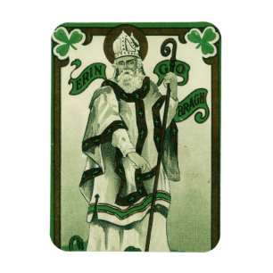 Vintage - Erin Go Bragh - St. Patricks Grüße Magnet