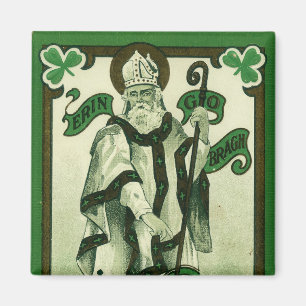 Vintage - Erin Go Bragh - St. Patrick's Grüße Magnet