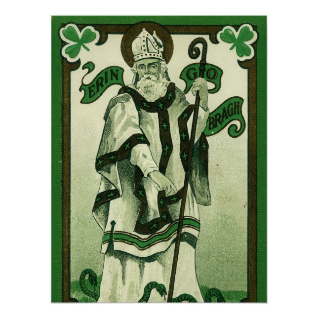 Vintage - Erin Go Bragh - St. Patrick's Grüße Poster (Vorderseite)