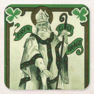Vintage - Erin Go Bragh - St. Patricks Grüße Rechteckiger Pappuntersetzer