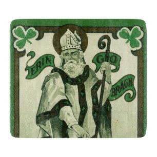 Vintage - Erin Go Bragh - St. Patricks Grüße Schneidebrett