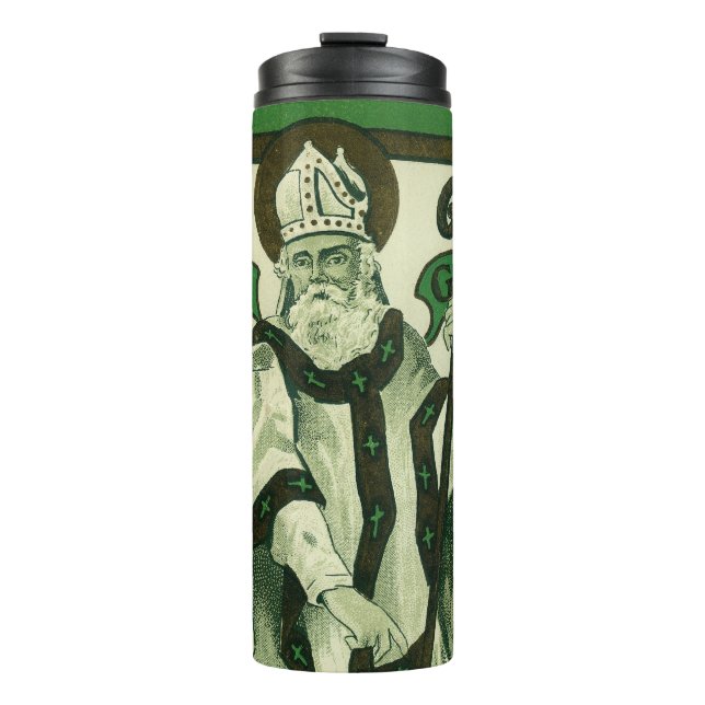 Vintage - Erin Go Bragh - St. Patricks-Grüße Thermosbecher (Vorderseite)