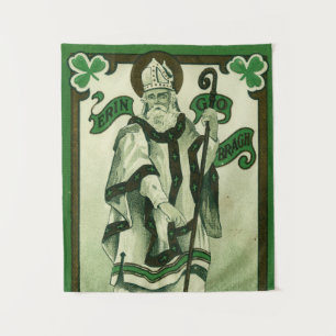 Vintage - Erin Go Bragh - St. Patricks Grußkarten Wandteppich