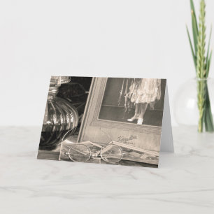 Vintage Erinnerungen Karte