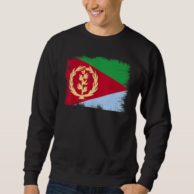 Vintage Eritrea Flag Eritrean Independence Day Sweatshirt (Vorderseite)