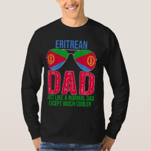 Vintage-Eritreischer-Vater-Eritrea-Flagge-Sonnenbr T-Shirt