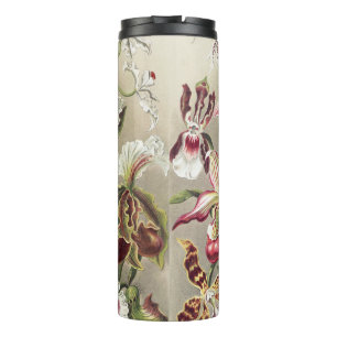 Vintage Ernst Haeckel Orchideen Botanischer Druck Thermosbecher