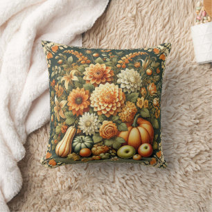 Vintage Ernte Altstadt Florals Herbstbauernhof Kissen