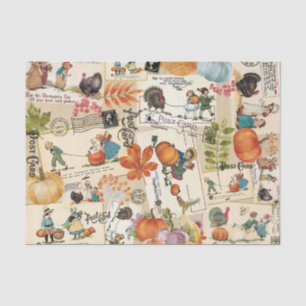 Vintage-Erntedankfest-Tissue-Papier Seidenpapier