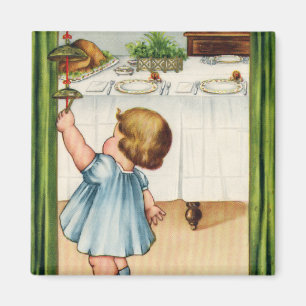 Vintage-Erntedankmagnet Magnet