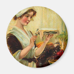 Vintage-Erntedankmagnet Magnet