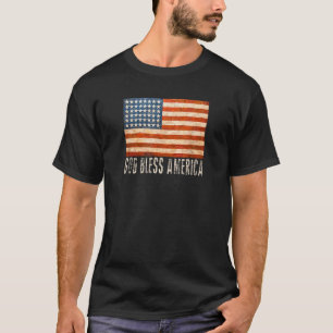 Vintage erschütterte Fahne T-Shirt