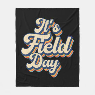 Vintage Es ist Feldtag, Leute! Süße Lehrerin Feldt Fleecedecke
